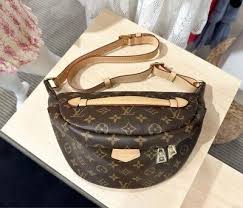 Louis Vuitton Bum Bag Black Interior Belt Bag Brown Canvas | eBay
