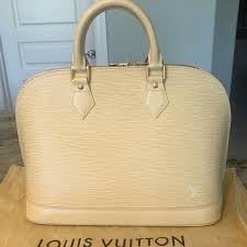Louis Vuitton | Bags | Authentic Louis Vuitton Creme Alma ...