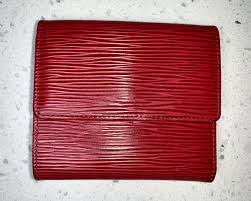 Gorgeous Authentic Louis Vuitton Red Epi Elise Wallet | eBay