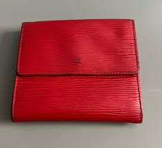 Louis Vuitton Womens Epi Leather Tri Fold Elise Wallet Red ...