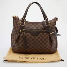 Louis Vuitton Damier Ebene Canvas Evora MM Bag Louis ...