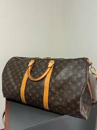 Louis Vuitton Keepall 55 Bandoulière Monogram Canvas Duffel ...