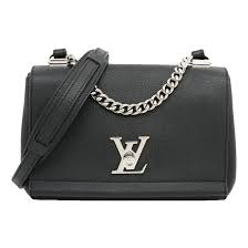 Lockme leather crossbody bag Louis Vuitton Black in Leather ...