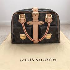 Authentic Louis Vuitton Manhattan GM Canvas Handbag ...