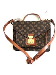 Vintage Women's Brown Pattern Shoulder Strap Purse | eBay