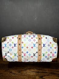 Louis Vuitton Keepall 45 Takashi Murakami White Multicolor ...