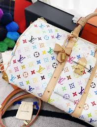 Louis Vuitton LV x Takashi Murakami Keepall 45 travel bag ...