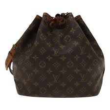 Noé cloth crossbody bag Louis Vuitton Brown in Cloth - 56647919