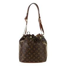 Noé leather handbag Louis Vuitton Brown in Leather - 56634948