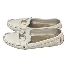 Dauphine leather flats Louis Vuitton Beige size 39 IT in ...