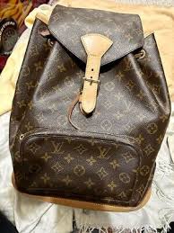Louis Vuitton Montsouris Backpack MM Brown Canvas ...