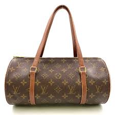 LOUIS VUITTON PAPILLON 30 MONOGRAM OLD MODEL HANDBAG BROWN ...