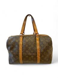 Louis Vuitton - Saxe 35 Monogram Boston LV Handbag Leather