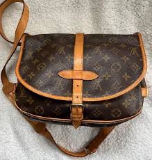 Louis Vuitton Saumur 30 Bag in Monogram Canvas and Natural Leather From 2002, Very Good Condition - Etsy