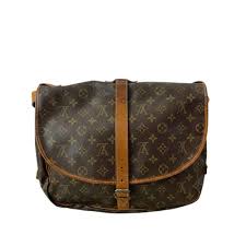 LOUIS VUITTON Saumur 35 Shoulder Bag Monogram M42254 Used ...