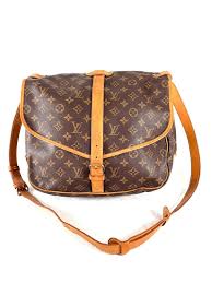 90's LOUIS VUITTON Saumur 35 Authentic Vintage Monogram ...