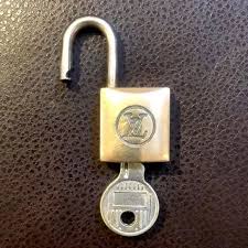 Vintage LV Louis Vuitton Padlock Lock & Key 233 · Whatnot ...