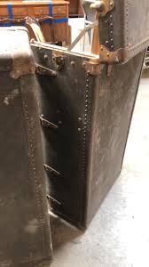 Lot - Antique Oshkosh Wardrobe Steamer Trunk