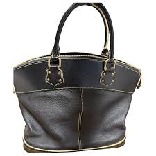 Lockit leather handbag Louis Vuitton Black in Leather - 56433906