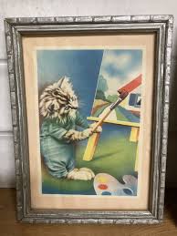 Vintage Cats in Clothes Prints 1950's Harry Whittier Frees ...