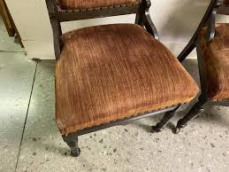 Lot - (3) Victorian side chairs, two match 37" tall, one single 38".