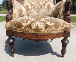 Walnut Victorian Upholstered Parlor Chair~~Attributed to Jelliff | eBay