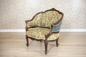 Rococo Revival Walnut Living Room Set From the Early 20th Century - 3 Pieces For Sale at 1stDibs