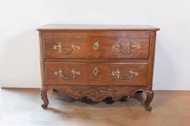French 1740s Louis XV Two-Drawer Commode with Carved Apron and Cabriole Legs For Sale at 1stDibs