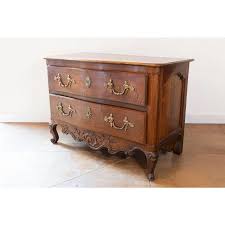 French 1740s Louis XV Two-Drawer Commode with Carved Apron and Cabriole Legs | Chairish