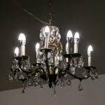 Antique Brass and Crystal 10 Light Chandelier | Grandview ...