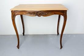 French Louis XV Style Walnut & Oak Side Table with Hidden Drawer, 1900s for sale at Pamono
