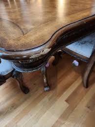 GORGEOUS EXOTIC Olive Wood Dining Room Set INCLUDES 8 CHAIRS ...