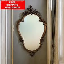 Antique Brass Rococo Mirror: Ornate French Style Wall Decor (86x49 Cm / 34x20 In - Etsy