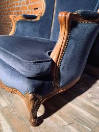 Antique Velvet Armchairs, 1 Pair - Etsy