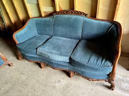 1890 to 1910 Bergere Blue Couch and Chair - antiques - by owner - collectibles sale - craigslist