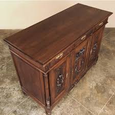 19th Century French Louis XVI Walnut Buffet | Chairish