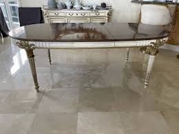 Vintage Karges French Provincial Dining Table 84"