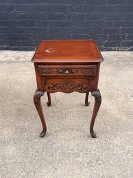 Antique French Louis XV Carved Mahogany Night Stand at 1stDibs