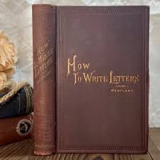 1880s How to Write Letters, J. Willis Westlake, Rare Antique Book, Brown Gilded Hardcover Binding, 19th Century 1870s Decor, Scarce Edition - Etsy Ireland