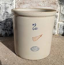 Antique Vintage 2 Gallon Red Wing Potteries Stoneware Crock ...