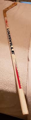 Steve Yzerman Signed Louisville Stick with Woodburning ...