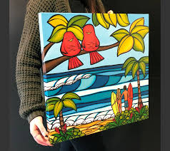 Island Sweethearts - Original Acrylic Painting by Heather Brown – Heather Brown Art