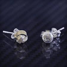 Vintage Sterling Silver 925 Entwined Studs Earrings, Silver Tested - Etsy Ireland