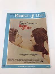 Vintage 1968 Romeo And Juliet Love Theme Sheet Music Nino ...