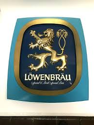Lowenbrau beer sign vintage Lion Wall Display Barware ...