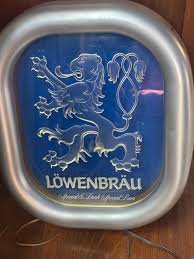 Vintage 1980's Lowenbrau Beer Illuminated Wall Sign # 21 ...