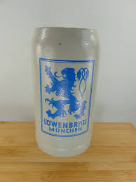 Lowenbrau Munchen Stoneware 1 Liter German Beer Stein Mug ...
