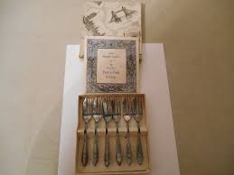 Antique 1900s Seffield England Loxley Pastry Fork Setting In ...