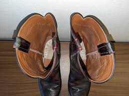 Vintage Lucchese Black Cherry Western Cowboy Boots P0134 ...