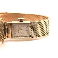Mid-century Movado Buckle Watch Bracelet in 14k Yellow Gold - Etsy